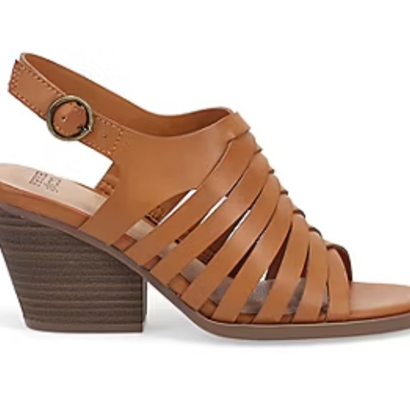 Frye and Company Galia Solid Tan Size 8 M Strappy Heeled Sandals - Picture 6 of 16